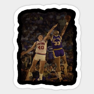 Kareem Abdul Jabbar vs Laimber Vintage Sticker